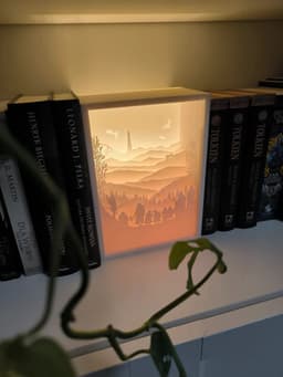 The Lord Of The Rings Shadow Box Lamp 3d model