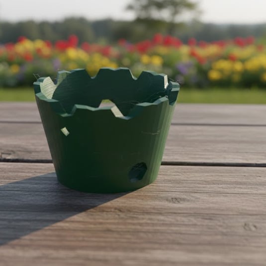 Geo-Shard Botanical Totem 3d model