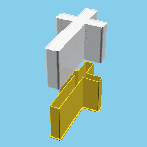 Dagger Mark, nestable box (v1) 3d model