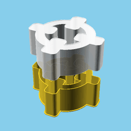 Target, nestable box (v1) 3d model