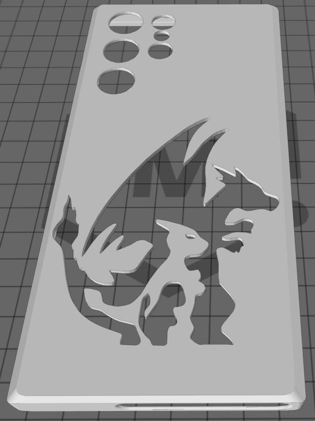 S22 ultra Charmander evo case 3d model