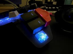 MX Blocker v5 - ZSA Moonlander shine trough edition 3d model