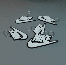 NIKE KEYCHAIN 3d model