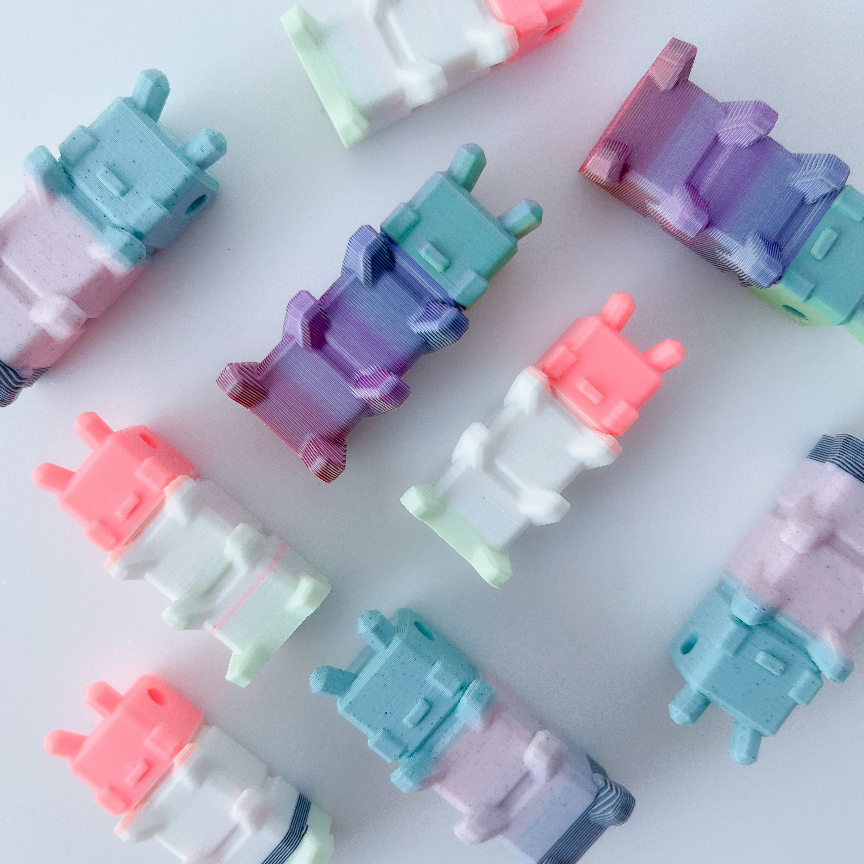 8bit Caterpillar 3d model