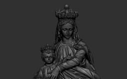 Our Lady and Child Scanning STL Printable 3d model