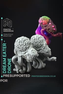Dream Eater - Weird Shores - PRESUPPORTED - Illustrated and Stats - 32mm scale 3d model