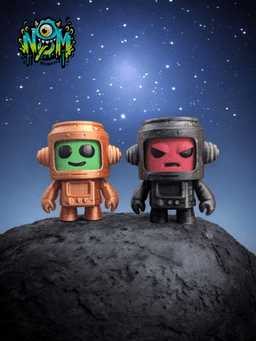 Moody Robot fidget 3d model