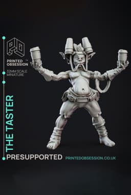 The Taster - Goblin nutcase - Goblin Potion Brewer - PRESUPPORTED - 32mm scale 3d model