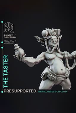 The Taster - Goblin nutcase - Goblin Potion Brewer - PRESUPPORTED - 32mm scale 3d model