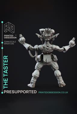 The Taster - Goblin nutcase - Goblin Potion Brewer - PRESUPPORTED - 32mm scale 3d model