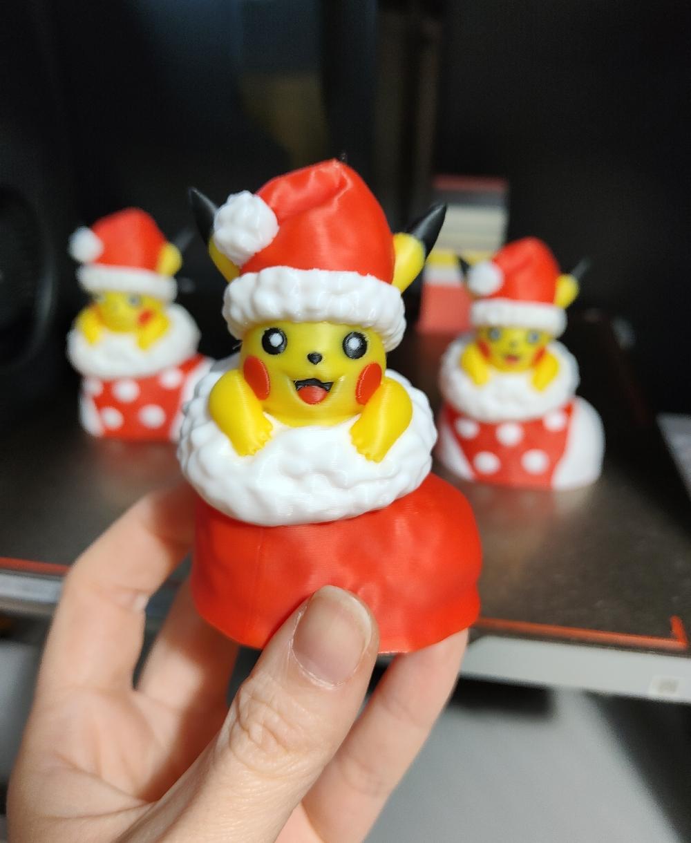 Pikachu in a Christmas Sock_Pose 2 (Normal Sock)(Fanart) 3d model