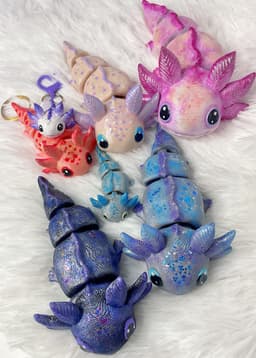 Flexi Axolotl No supports 3d model