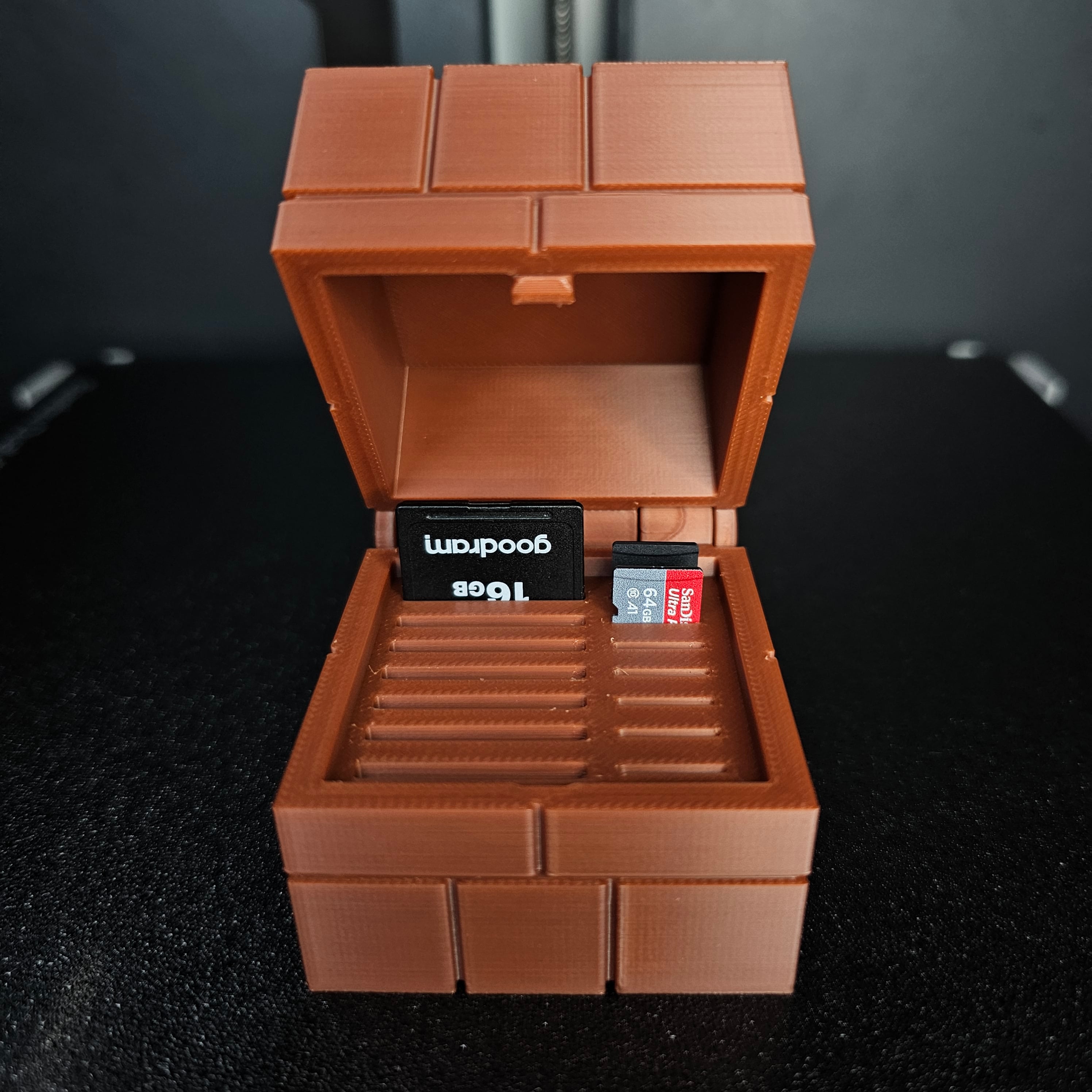Mario Block SD Card/MicroSD Card Holder 3d model