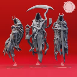 Wraiths - Tabletop Miniatures (Pre-Supported) 3d model