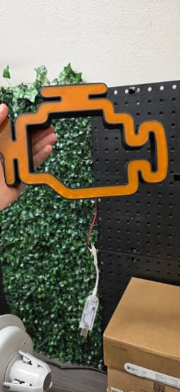 Check Engine Light DIY LED Box 3d model