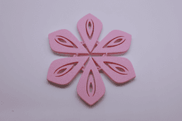 Eye Flower Coaster (Articulating) 3d model