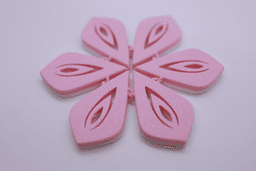 Eye Flower Coaster (Articulating) 3d model