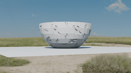 Low Poly Dove Trinket Dish – Geometric Bird Catchall Bowl STL 3d model