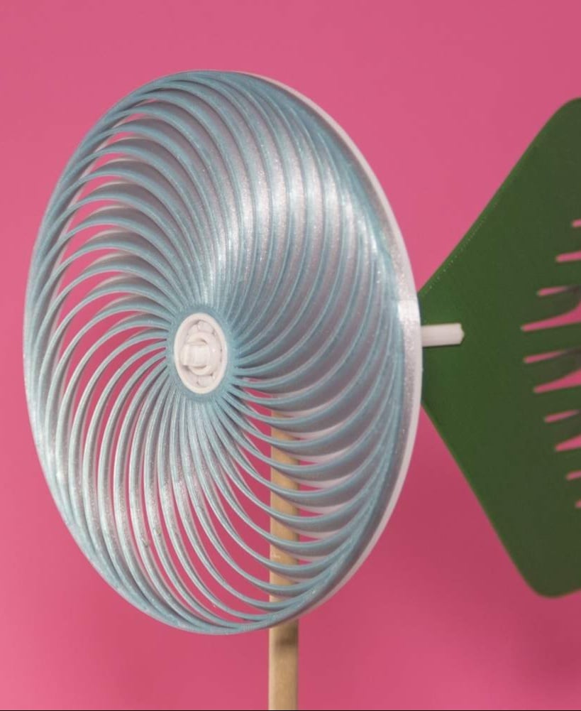 Spiral Pinwheel 3d model