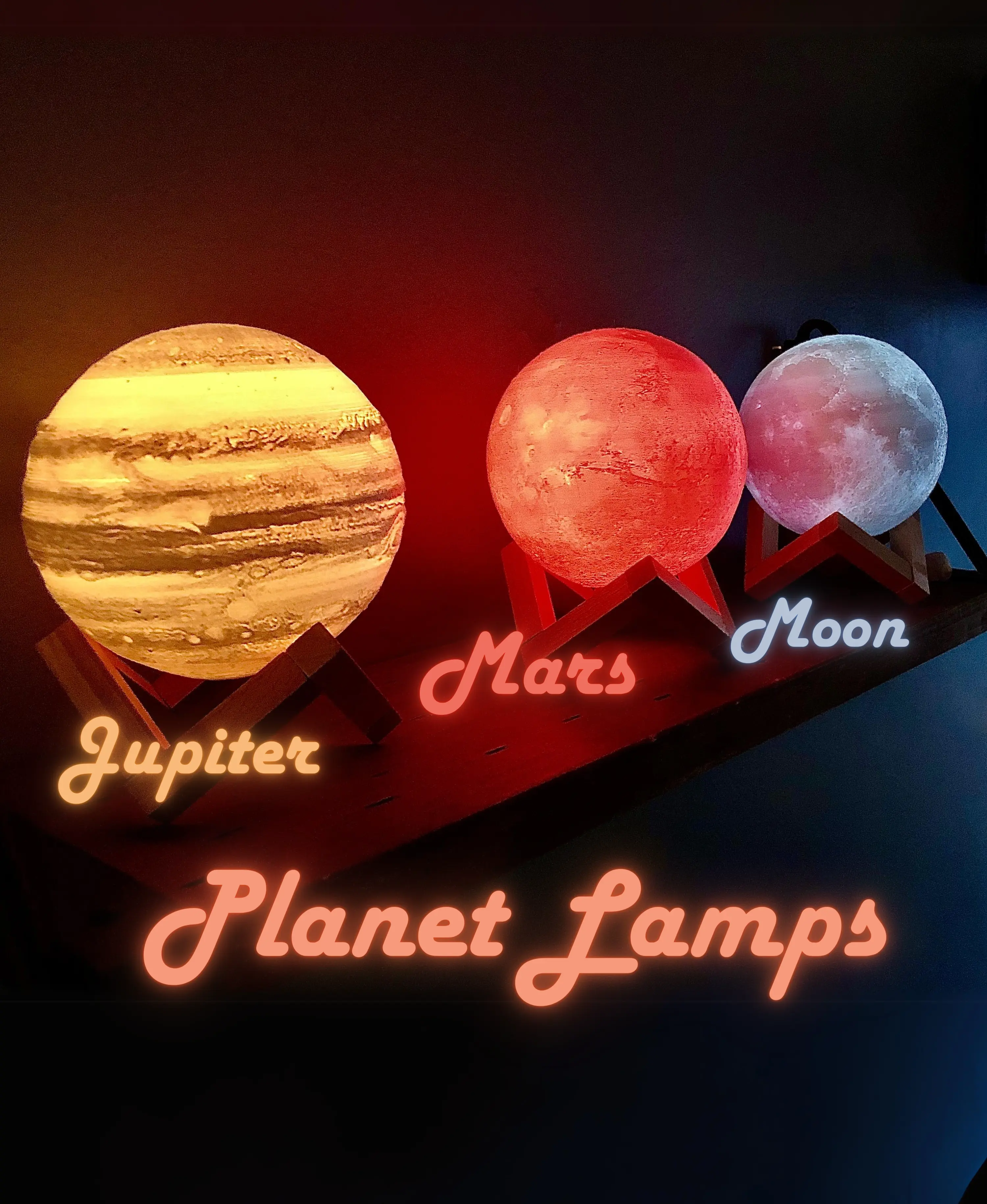 Planet Lamps 3d model