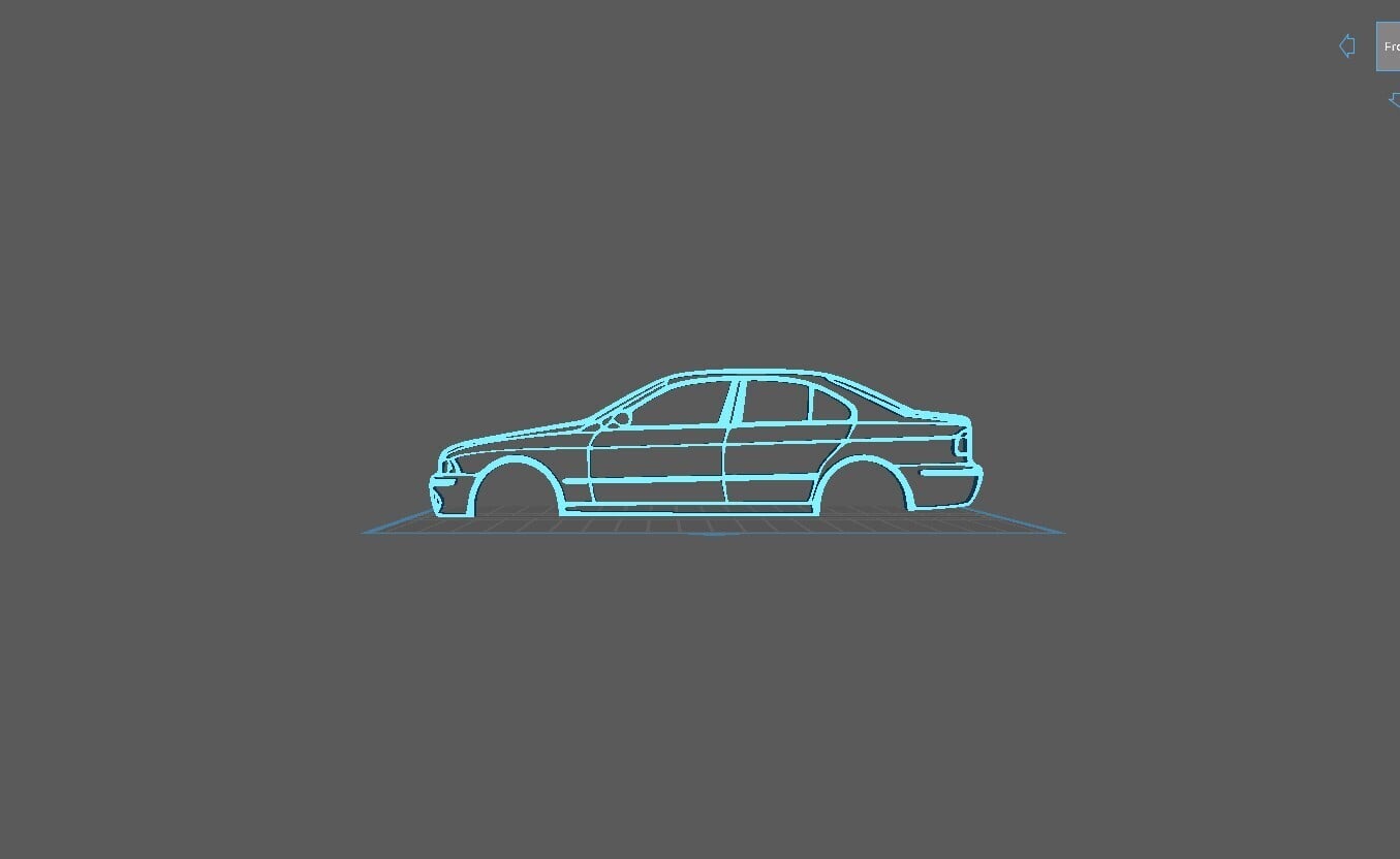 BMW - E39 M5 Wall Art 3d model