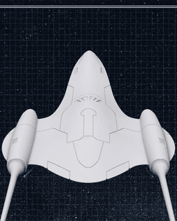 J-Type 327 Nubian Royal Starship - Star Wars 3d model