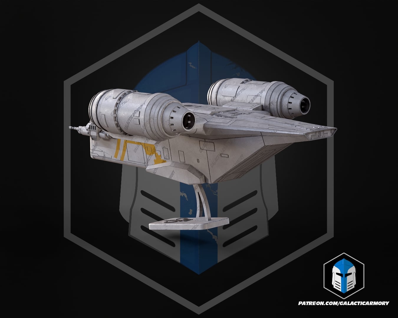 Razor Crest Kit Card - 3D Print Files 3d model