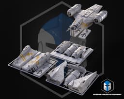 Razor Crest Kit Card - 3D Print Files 3d model