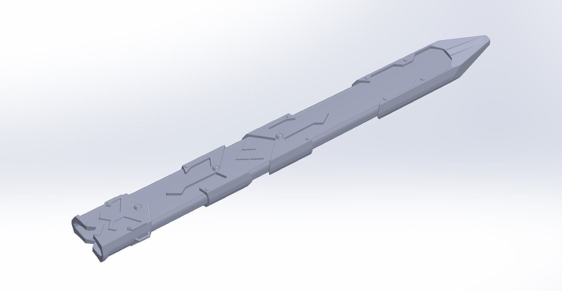 Zelda Master Sword Scabbard 3d model