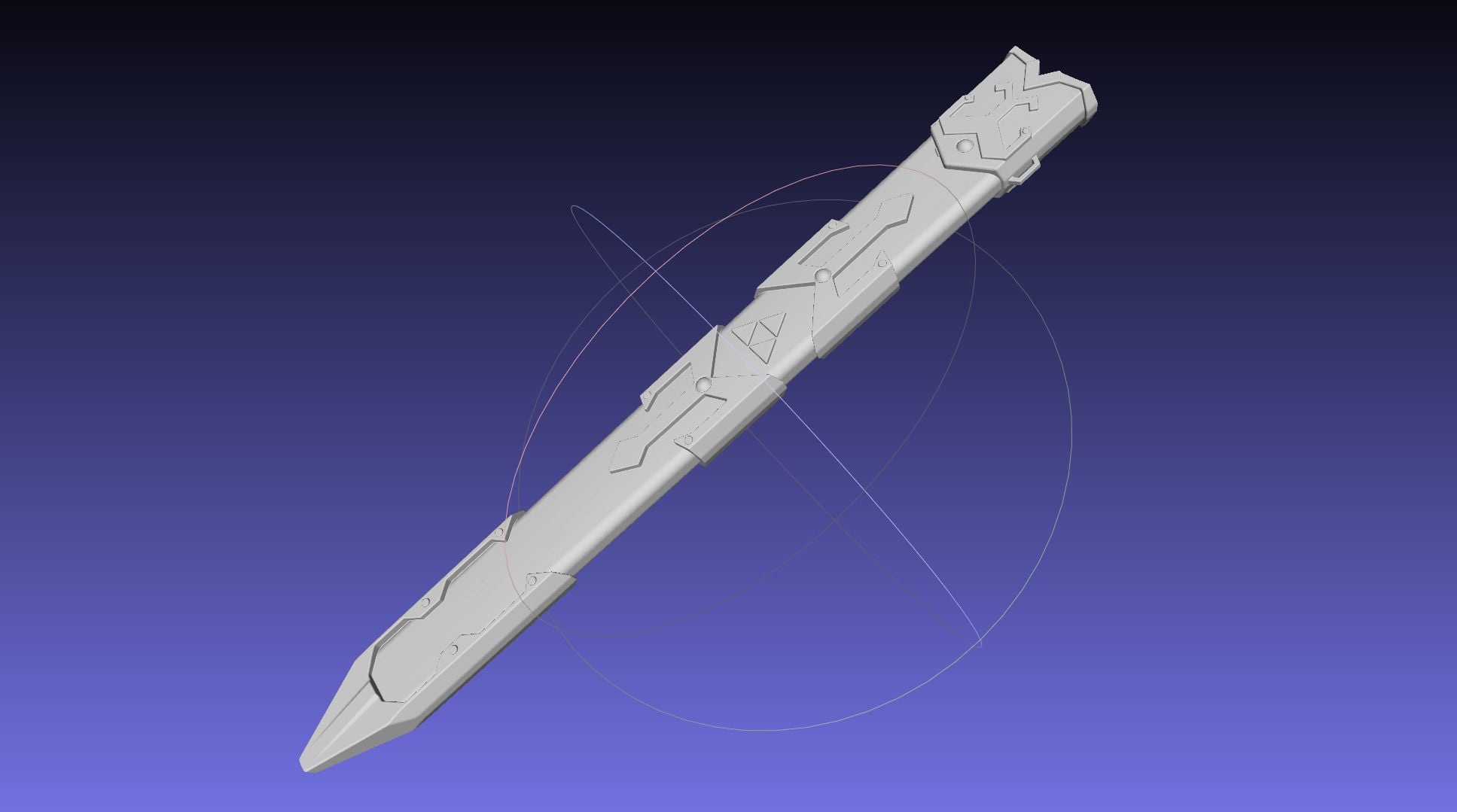 Zelda Master Sword Scabbard 3d model