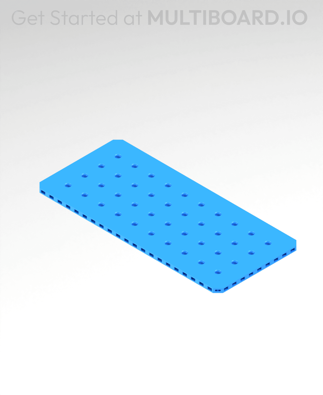 5x11 MU - Small Thread MU - MultiBoard Plate 3d model