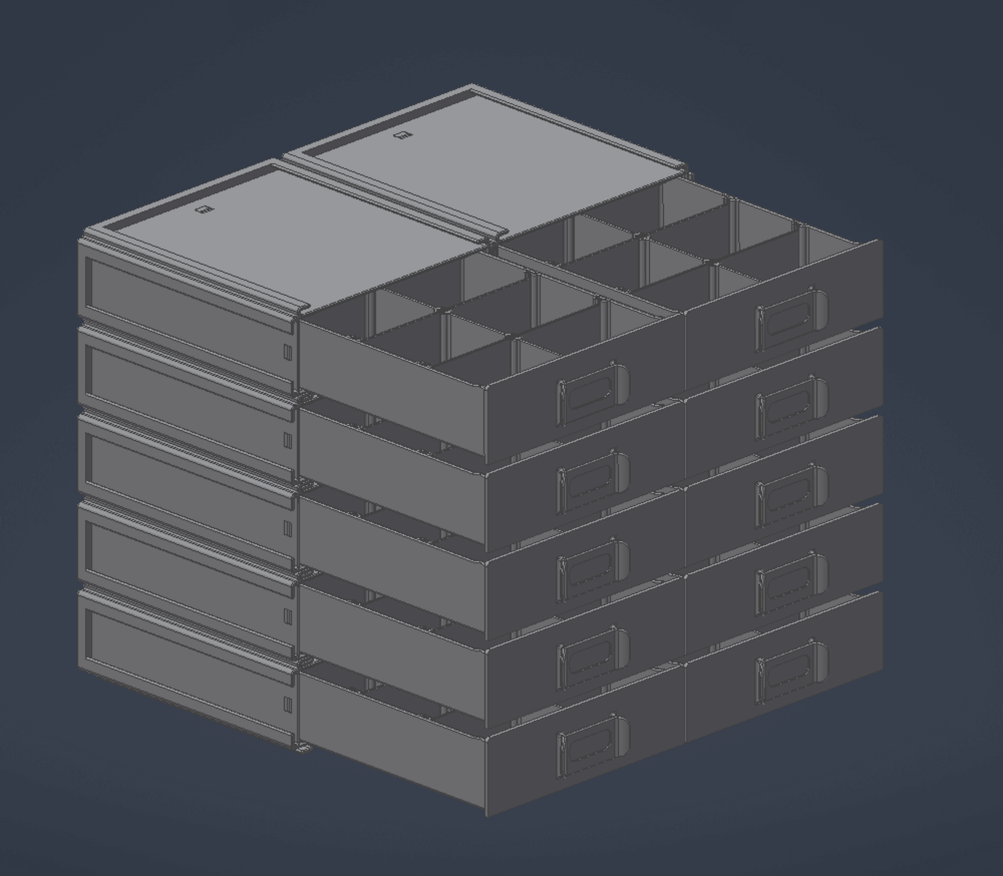 modular toolbox 3d model