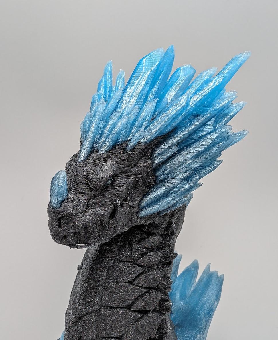 Ice Dragon (Pre-Supported) 3d model