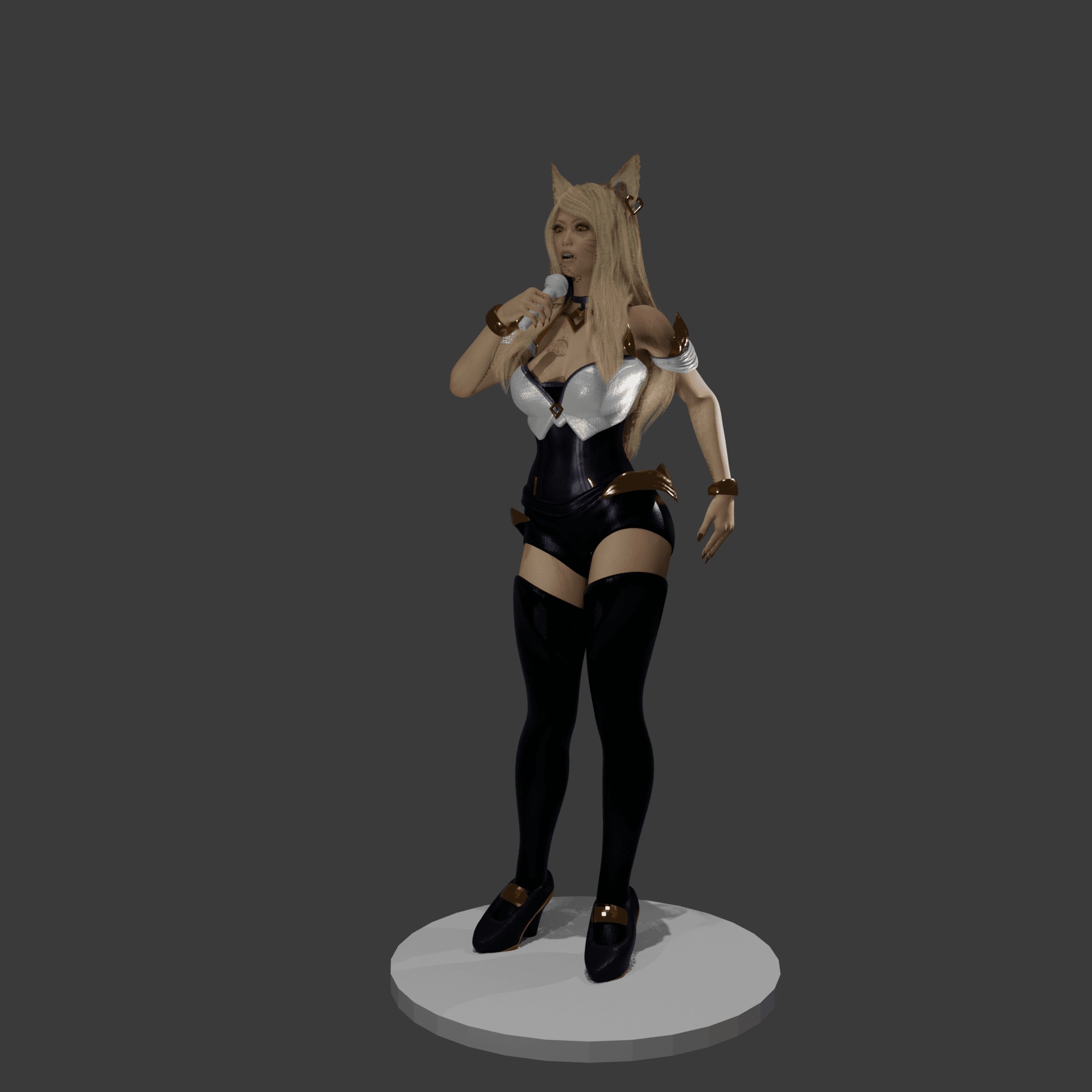 Blonde K-Pop Star v2 3d model
