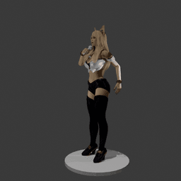 Blonde K-Pop Star v2 3d model