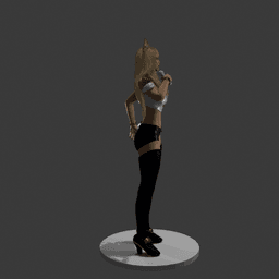 Blonde K-Pop Star v2 3d model
