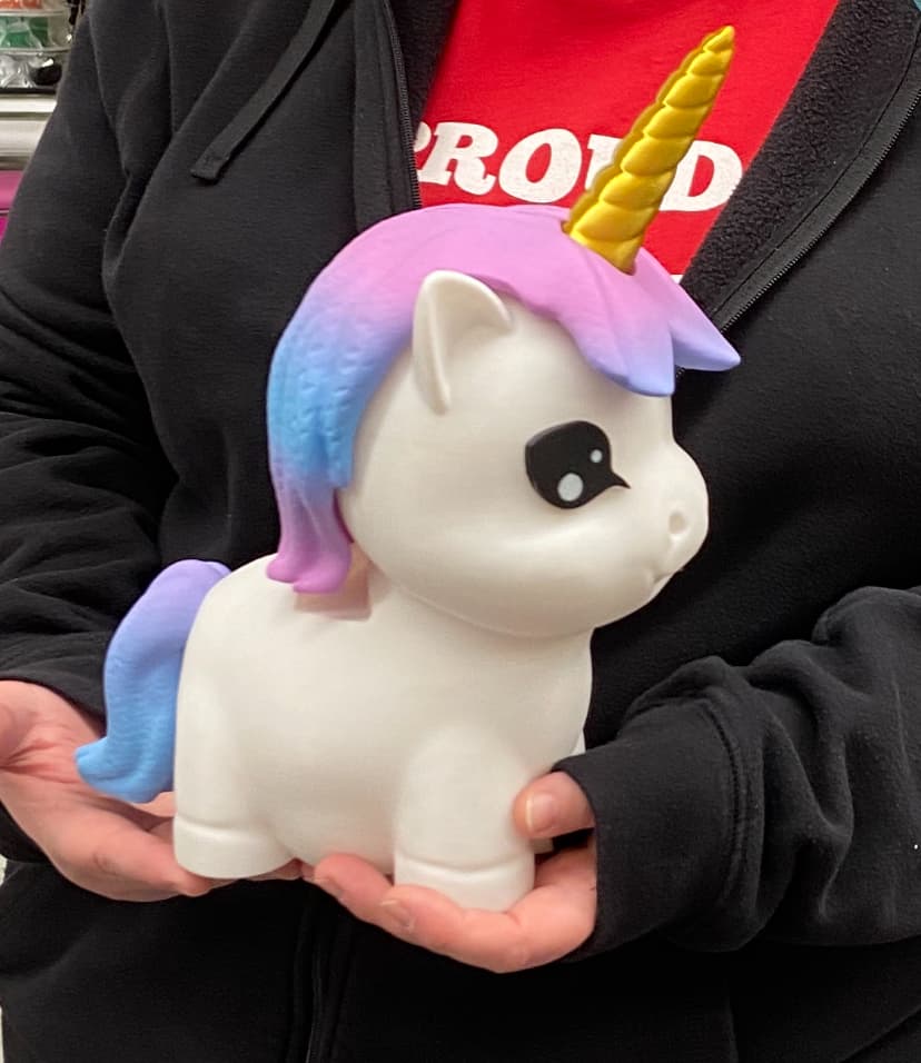 I don't know what happened, but the mane doesn't fit right. It's too short. I did not scale either of the files. Any ideas would be greatly helpful. The print is a prize for our school field day at the end of the year, and I'm trying to get the prints done early (no AC in the school so print time is limited). I want to know how to fix this before printing another as the kids are begging me for it, so I clearly need a few for prizes. :)