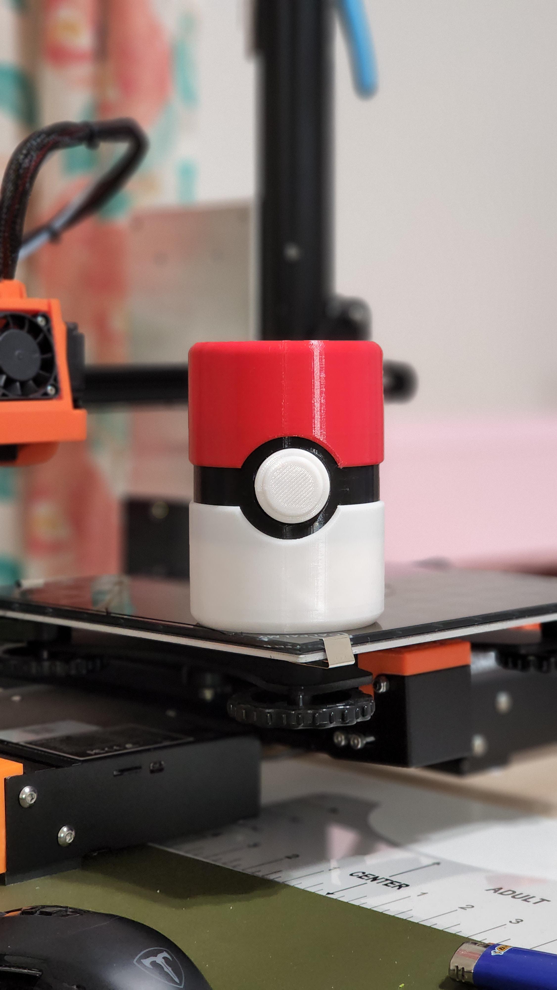 Pokeball Can Coozie - Segmented for Multicolor 3d model