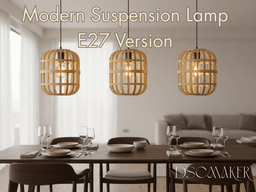 Modern Suspension Lamp E27 3d model
