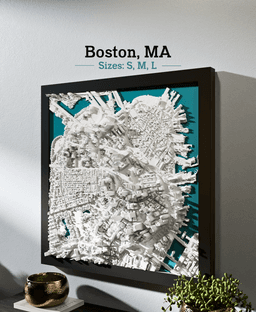 Boston, MA - L & XL 3d model