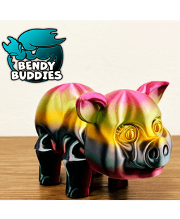 Pigmo Cute Pig / Swine Articulated / Print-in-Place Farm Animal / Cattle Beast / Barn Villager 3d model