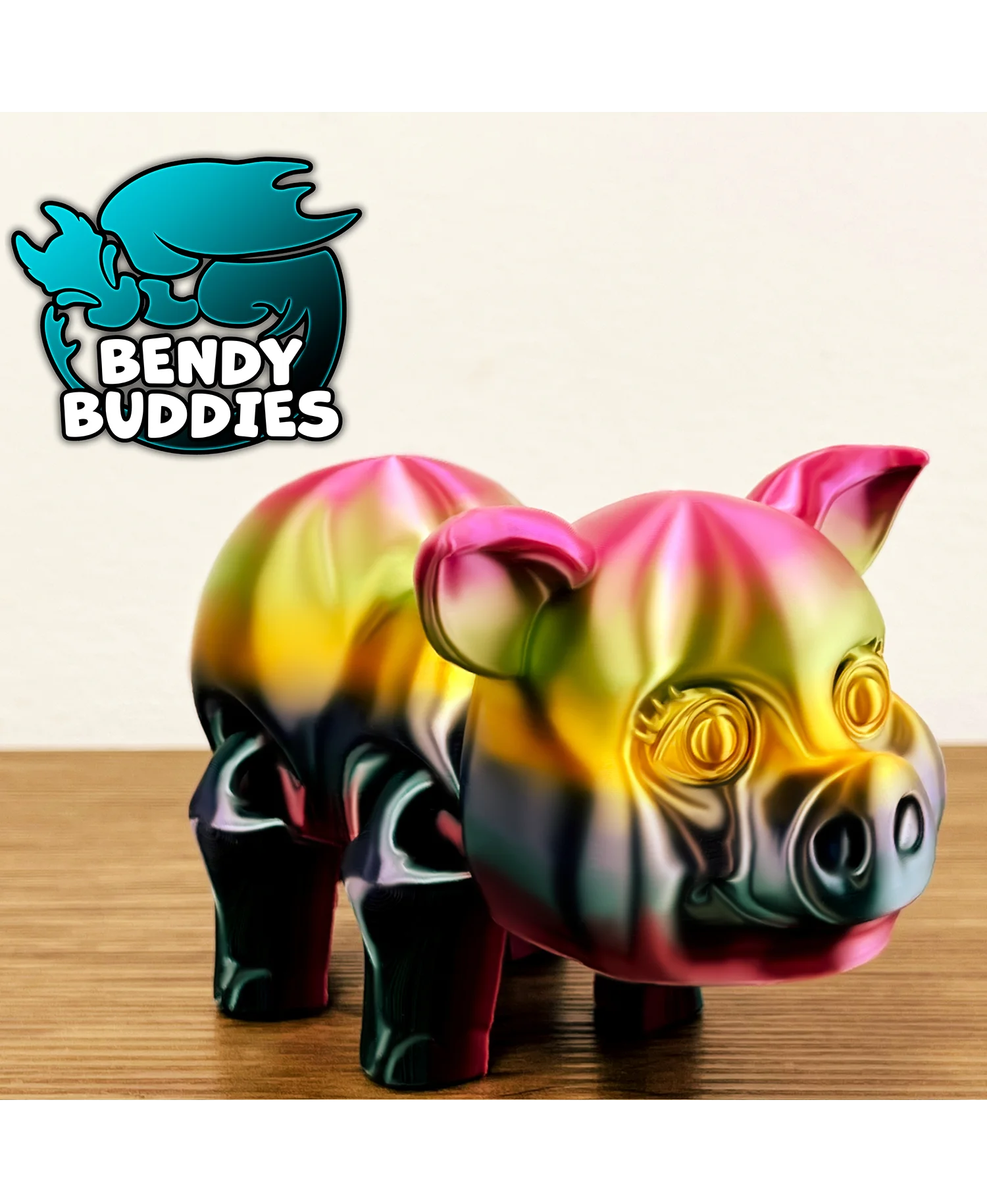 Pigmo Cute Pig / Swine Articulated / Print-in-Place Farm Animal / Cattle Beast / Barn Villager 3d model