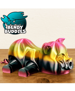 Pigmo Cute Pig / Swine Articulated / Print-in-Place Farm Animal / Cattle Beast / Barn Villager 3d model