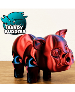 Pigmo Cute Pig / Swine Articulated / Print-in-Place Farm Animal / Cattle Beast / Barn Villager 3d model