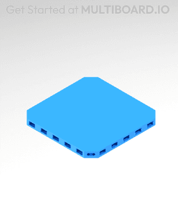 3x3 MU - Plain - MultiBoard Plate 3d model