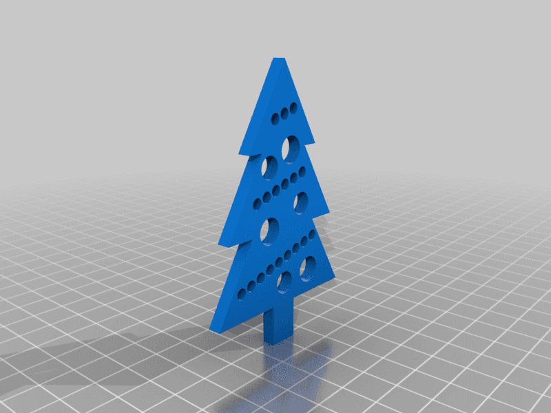 Bambu lab P1P/P1S Christmas tree topper  3d model