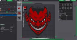 Halloween Devil Man Big Emblem 3d model