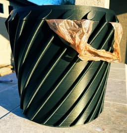 Bathroom Trash Can for grocery bags with ring 3d model
