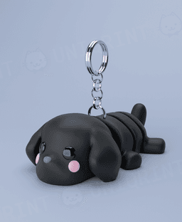 Flexi Labrador Keychain 3d model