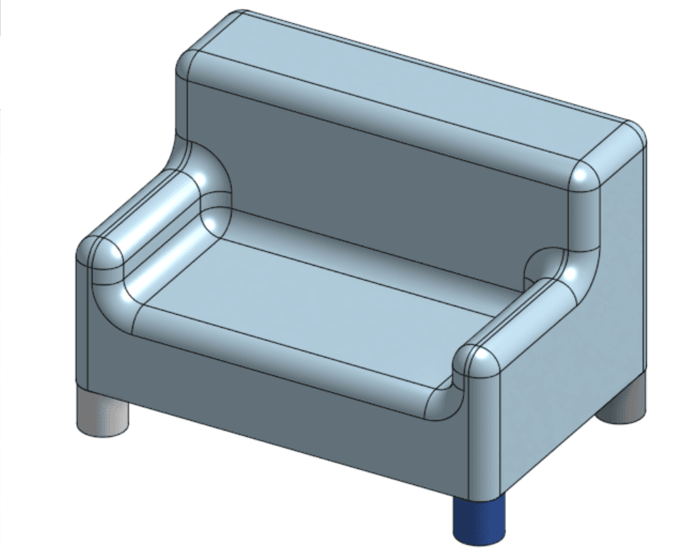 Mini Couch 3d model